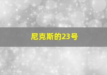 尼克斯的23号