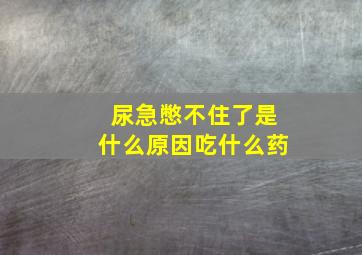 尿急憋不住了是什么原因吃什么药