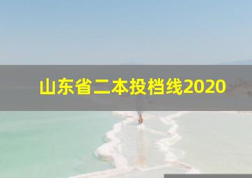 山东省二本投档线2020