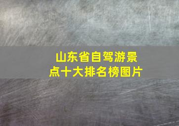 山东省自驾游景点十大排名榜图片