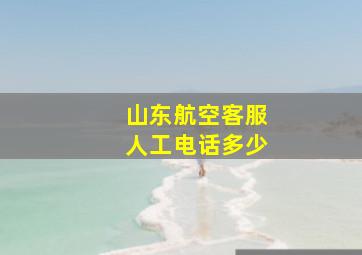 山东航空客服人工电话多少