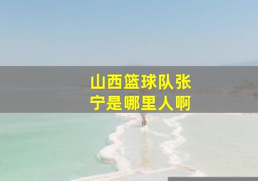 山西篮球队张宁是哪里人啊