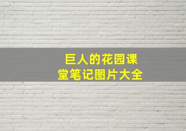 巨人的花园课堂笔记图片大全