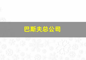 巴斯夫总公司