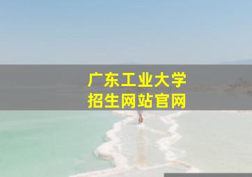 广东工业大学招生网站官网