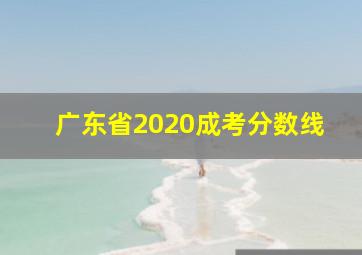 广东省2020成考分数线