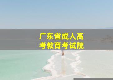 广东省成人高考教育考试院