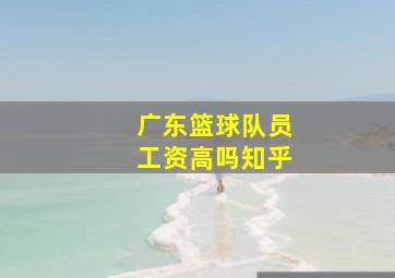 广东篮球队员工资高吗知乎