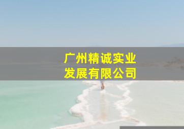 广州精诚实业发展有限公司