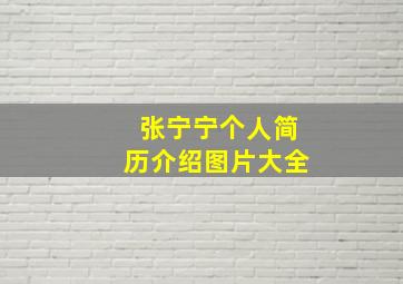 张宁宁个人简历介绍图片大全