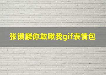 张镇麟你敢瞅我gif表情包