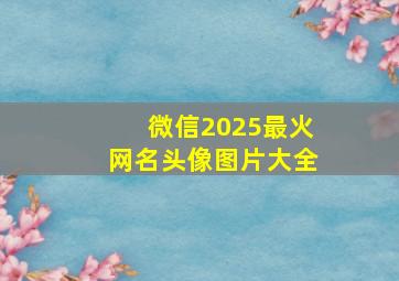 微信2025最火网名头像图片大全