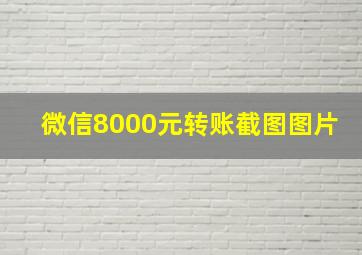 微信8000元转账截图图片