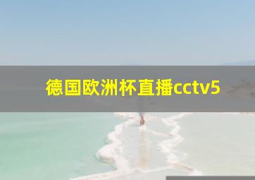 德国欧洲杯直播cctv5