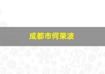 成都市何荣波