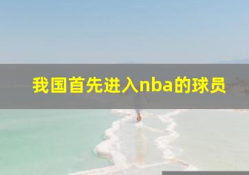 我国首先进入nba的球员