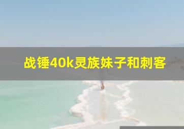 战锤40k灵族妹子和刺客