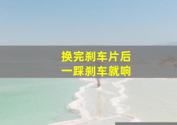 换完刹车片后一踩刹车就响