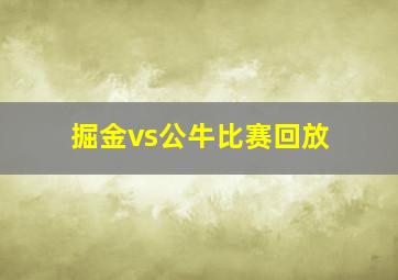 掘金vs公牛比赛回放