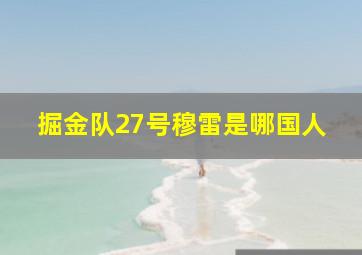 掘金队27号穆雷是哪国人