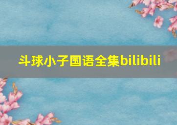 斗球小子国语全集bilibili