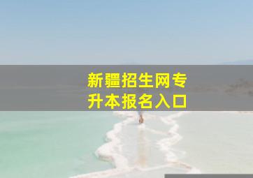 新疆招生网专升本报名入口