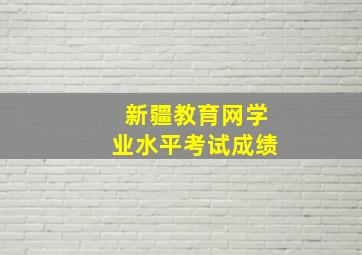 新疆教育网学业水平考试成绩