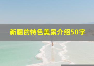 新疆的特色美景介绍50字