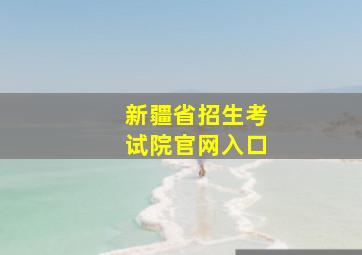 新疆省招生考试院官网入口