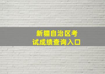 新疆自治区考试成绩查询入口