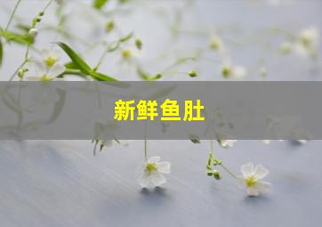 新鲜鱼肚