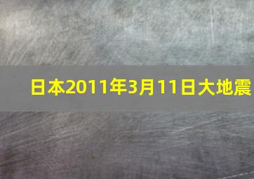 日本2011年3月11日大地震