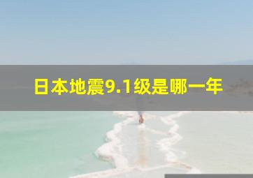 日本地震9.1级是哪一年