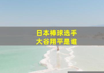 日本棒球选手大谷翔平是谁