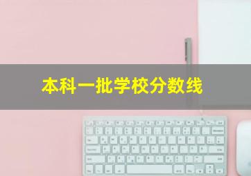 本科一批学校分数线