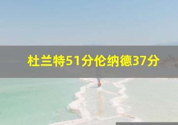 杜兰特51分伦纳德37分