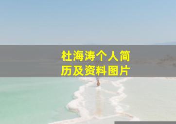 杜海涛个人简历及资料图片