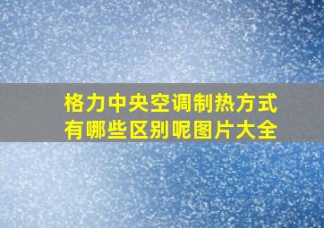 格力中央空调制热方式有哪些区别呢图片大全