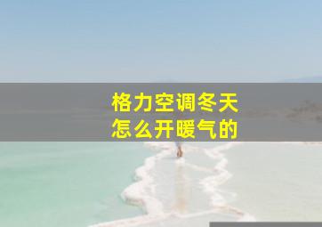 格力空调冬天怎么开暖气的