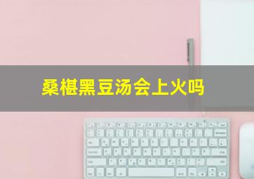 桑椹黑豆汤会上火吗