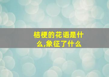 桔梗的花语是什么,象征了什么