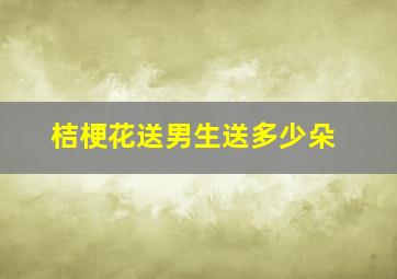 桔梗花送男生送多少朵