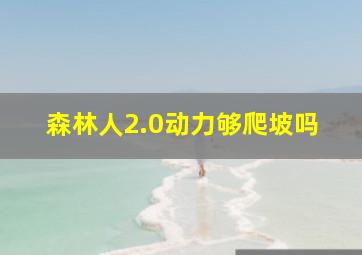 森林人2.0动力够爬坡吗