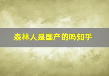 森林人是国产的吗知乎