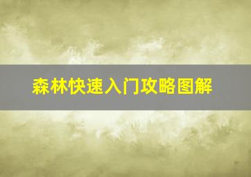 森林快速入门攻略图解