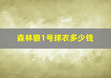 森林狼1号球衣多少钱