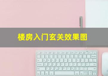 楼房入门玄关效果图