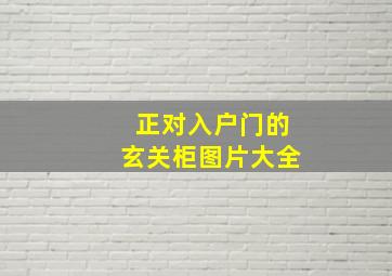 正对入户门的玄关柜图片大全