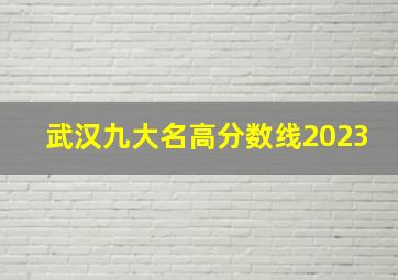 武汉九大名高分数线2023