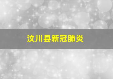 汶川县新冠肺炎